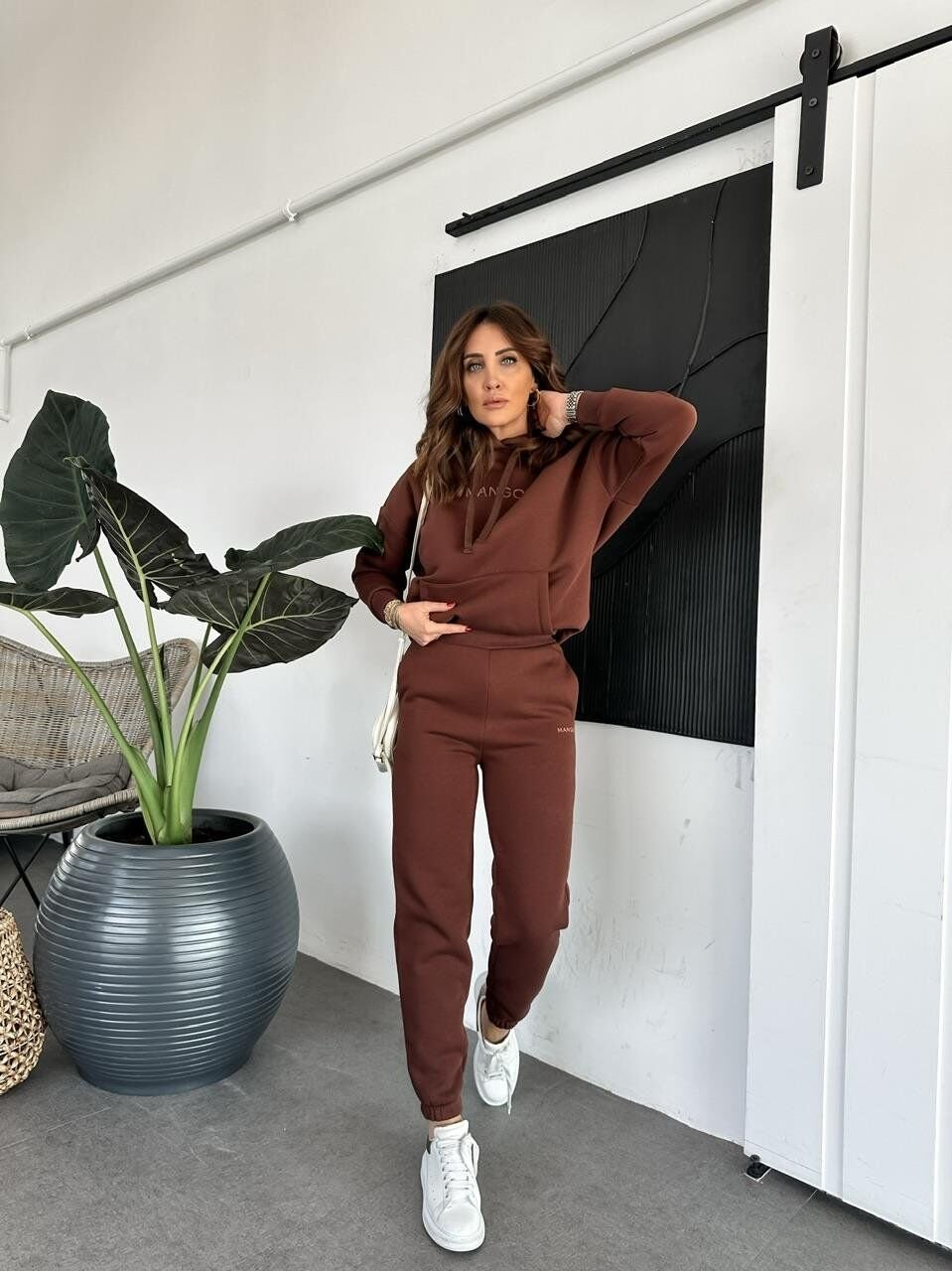Kahve Kapşonlu Marka Model Takım
